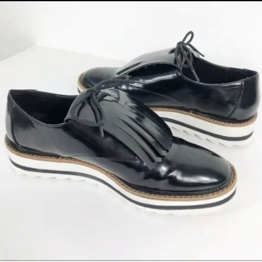 Zara platform loafers